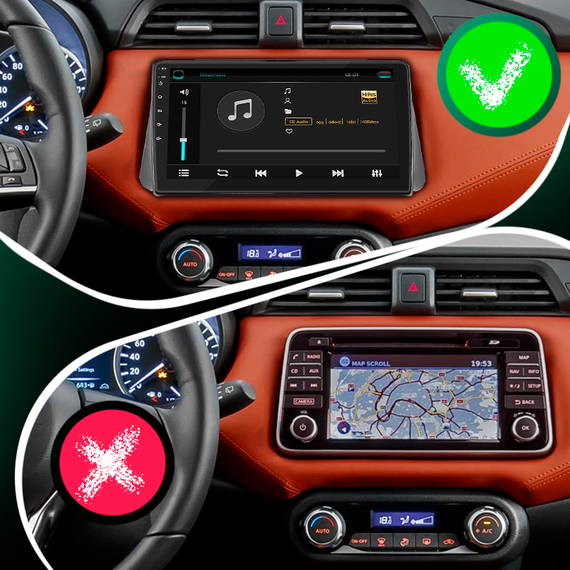 Штатная магнитола 9" Lesko для Nissan Micra V 2017-н.в.  4/64Gb/ 4G/ Wi-Fi/ CarPlay Premium Ниссан | Зображення 2