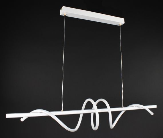 Люстра світлодіодна підвісна LED світильник для квартири на стелю лед 27359 Білий 30-110х20х100 см. | Зображення 4