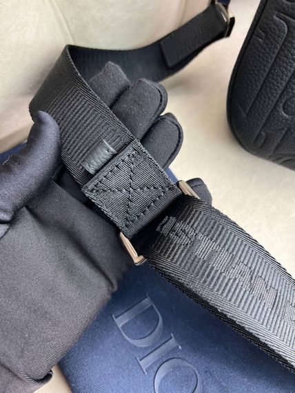 Месенджер Dior Saddle Black чорний c856 | Зображення 5