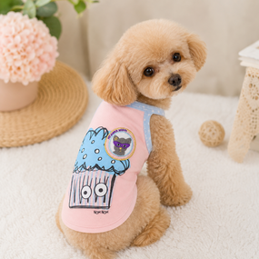 Майка для собак Louisdog "Cupcakemon" розовый