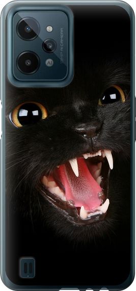 Чехол на Realme C31 Чёрная кошка "932u-2593-17620"