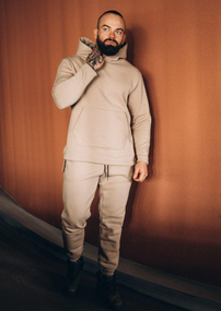 Мужской очень теплый спортивный костюмм Асос FD2022 размер S, цвет бежевый