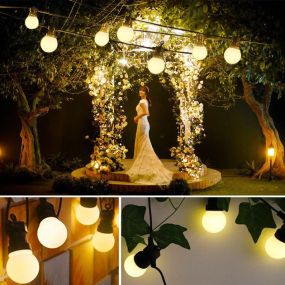 Уличная гирлянда "Ретро Лампочки" на 20шт LED Warm Bulbs, 5 м, теплый белый свет
