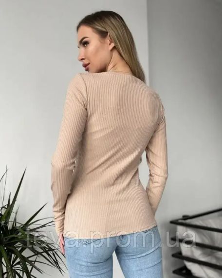 Свитер цвет бежевый размеры XL, L, M, S FI_006938 | Зображення 2