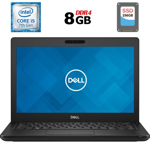 Нетбук Б-класс Dell Latitude 5290 / 12.5" (1366x768) TN / Intel Core i5-7300U (2 (4) ядра по 2.6 - 3.5 GHz) / 8 GB DDR4 / 256 GB SSD / Intel HD Graphics 620 / WebCam / Fingerprint / USB 3.1 / HDMI / Windows 10 б/у