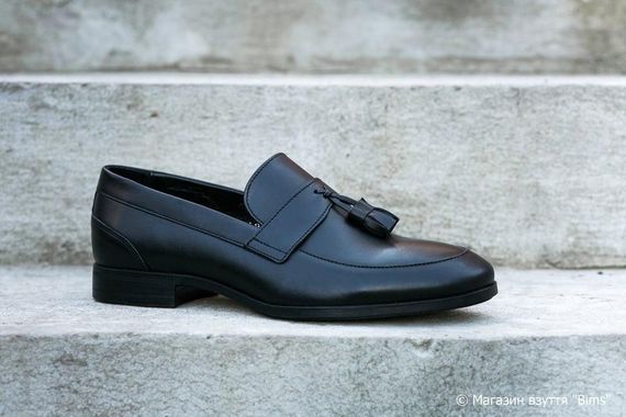 Шкіряні туфлі лофери чорні  - 44 розмір | Зображення 3