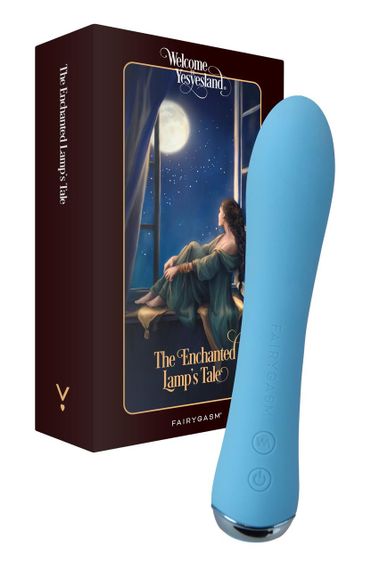 Вибратор с подогревом FairyGasm WowGenie blue, подогрев до 42 °C Sex Aura