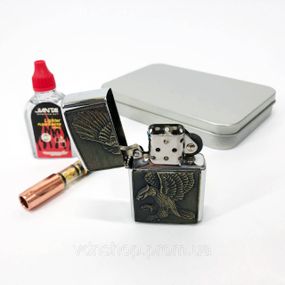 Сувенир зажигалка, Ветрозащитная зажигалка, Зажигалка на день рождения бензин HP-40