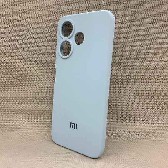 Чохол з логотипом для Xiaomi Redmi 13 | Протиударний | Soft Touch | Блакитний