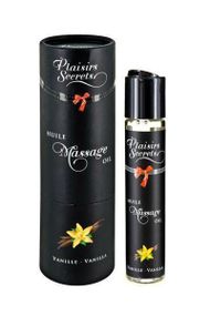Массажное масло Plaisirs Secrets Vanilla (59 мл) с афродизиаками, съедобное, подарочная упаковка sexstyle