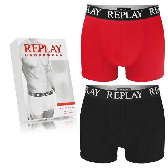 Чоловічі анатомічні труси боксери Replay (2 шт) | Зображення 1