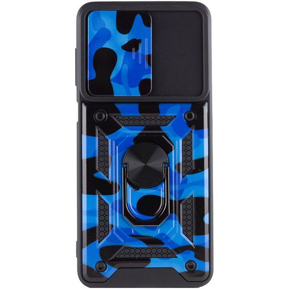 Ударостійкий чохол Camshield Serge Ring Camsung Galaxy A23 4G TPU+PC, Кольцо-держатель, Синий / Army Blue | Зображення 2