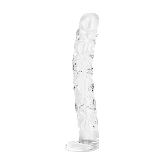 Стеклянный фаллоимитатор Gildo Textured Glass Dildo No. 36 Sex Aura | Зображення 1