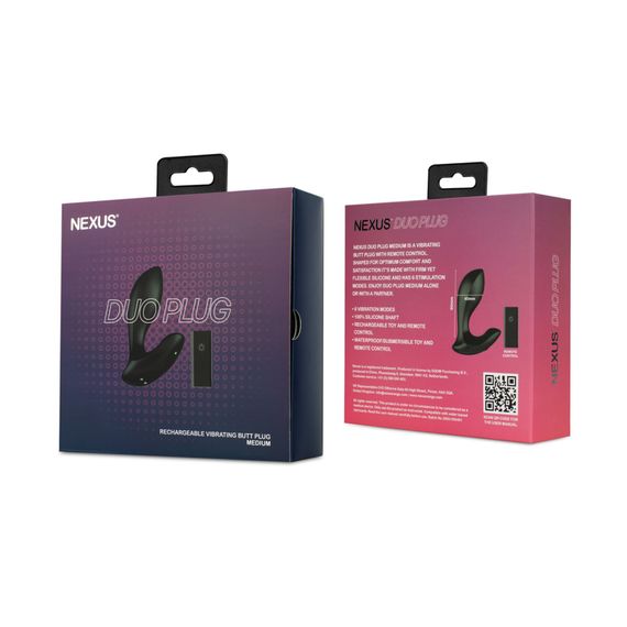 Анальна вібропробка Nexus DUO Plug Medium, пульт ДК | Зображення 4