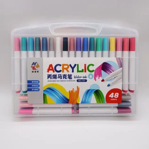 Акварельные маркеры 60 цветов Water Brush | Зображення 6