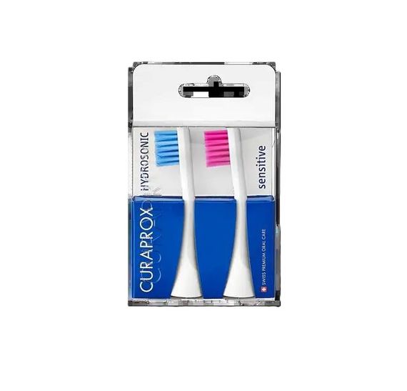 Насадки для звукової щітки Curaprox "Hydrosonic sensitive" blue\pink (2шт)