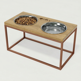 Миски на подставке для средних и больших собак Hollky Base L (2 × 0,95 л) BL-422120-GLNT