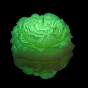 Свічка півонія люмінесцентна GlowKink низькотемпературна, салатова, L Sex Aura