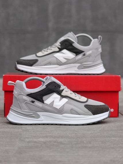Кросівки New Balance текстиль/замш/шкіра колір сірий, чорний | Зображення 6