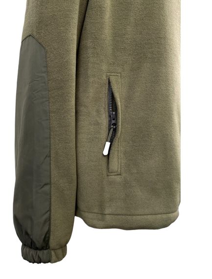 Кофта Tactic4Profi флис хаки на молнии с планкой с вышивкой Тризуб Воля р. 2XL (52) | Зображення 4