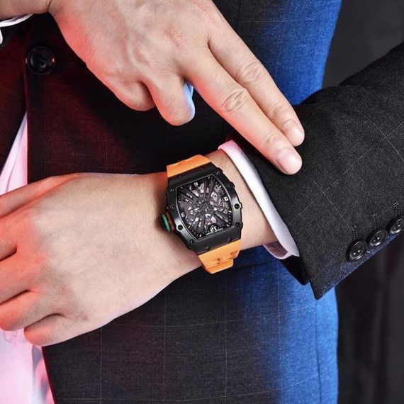 Чоловічий годинник Pagani Design PD-1738 Black-Orange | Зображення 4