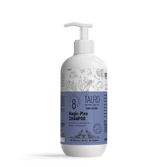 Tauro Pro Line Pure Nature Magic-Plex шампунь для відновлення шерсті собак і котів, 400 мл