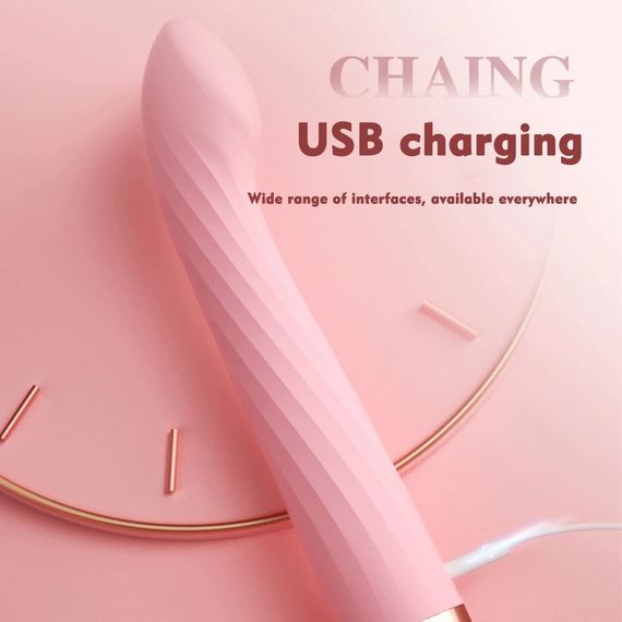 Комплект вибратор точки G и насадка на палец  "Anna", 20 режимов вибрации, цвет пудра sexstyle | Зображення 2