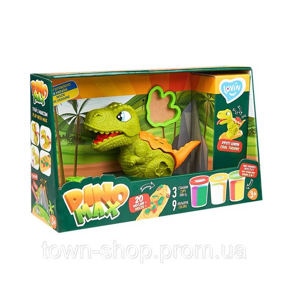 Набор для лепки с тестом "Dino Max" Lovin 41173 | Зображення 2
