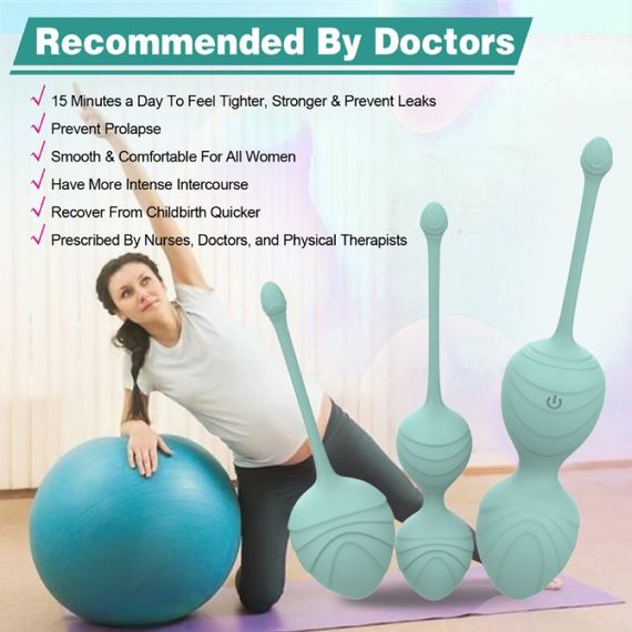 Набір вагінальних віброкульок Every Night Toys Hailey, 4 шт, з дистанційним пультом, бірюзовий Sex Aura | Зображення 2