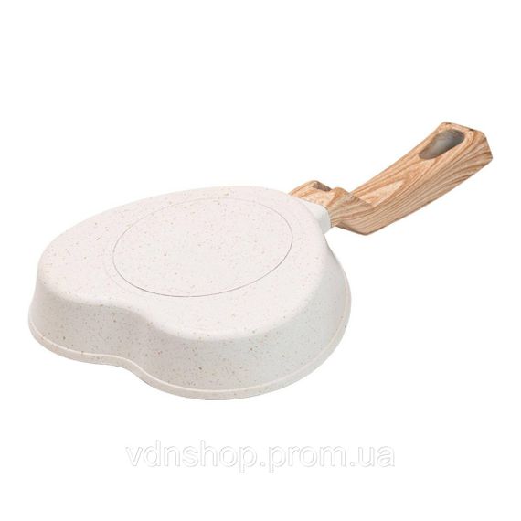 Сковорідка для омлету з антипригарним покриттям 16*13*5,3 см бежева HP39574W | Зображення 2