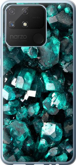 Чехол на Realme Narzo 50A Кристаллы 2 "3674u-2514-17620"