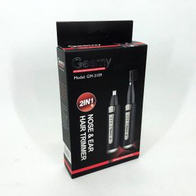 Триммер для носа и ушей удобный GEMEI GM-3109 2в1, Триммер мужской для носа и ушей бровей HC-49