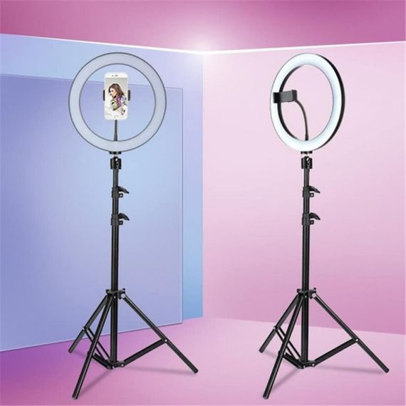 Студійна 360 ° світлодіодна LED лампа зі штативом і дзеркалом XPRO LIVE LIGHT A3649 (234071197_975230_rl18) | Зображення 1