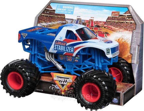 Монстр-трак Spin Master Monster Jam Lucas Stabilizer 1:24 с кузовом в стиле грузовика Peterbilt | Зображення 2