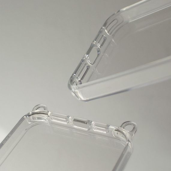 Чохол TPU Transparent with Straps для Apple iPhone 12 Pro Max (6.7") Light Purple | Зображення 4