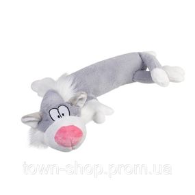 Игрушка для собак Кот с пищалкой/ткань GiGwi Plush, плюш, искусственный мех, 63 см
