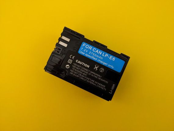 Акумулятор LP-e6 для Canon EOS Canon EOS 5D3, 2750mah