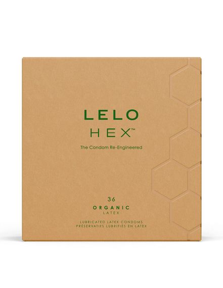 Презервативы LELO HEX Condoms Organic 36 Pack, тонкие и суперпрочные