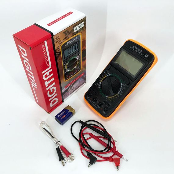 Електричний тестер напруги Digital DT-9208A, Вольтметр для побутової техніки, Мультиметр електрика YG-39