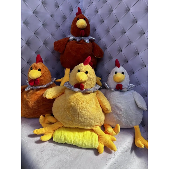 М'яка курочка з пледом усередині, затишок, тепло та веселощі в одній іграшці | Зображення 6