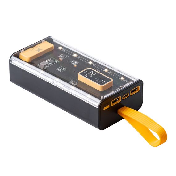Повербанк SmartX Fast Charge Power Bank 20000mAh зовнішній акумулятор 4 вбудованих кабелі X-101 | Зображення 2