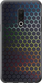 Чехол на Meizu 15 Plus Переливающиеся соты "498u-1473-17620"