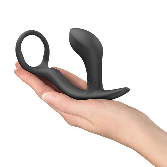 Анальна пробка з ерекційним кільцем Fun Factory BOOTIE RING Black | Зображення 6