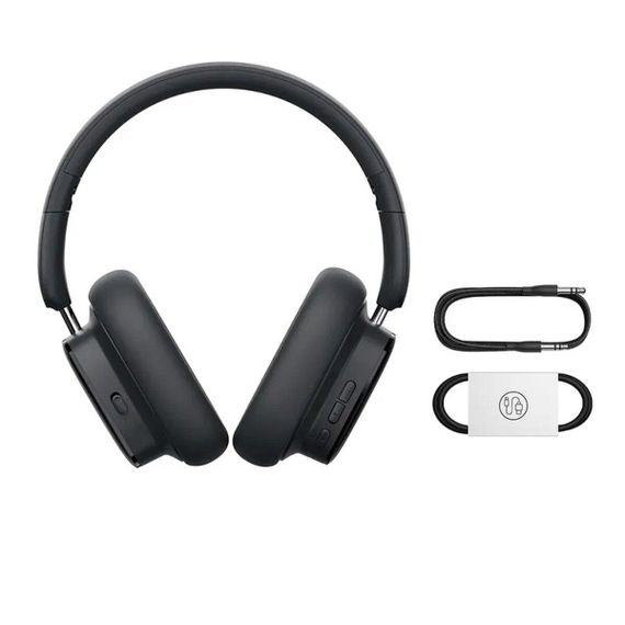 Беспроводные наушники Baseus Bowie H1i Noise-Cancellation Wireless Headphones Cluster Black | Зображення 2