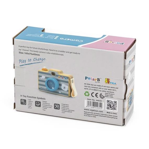 Дерев'яна іграшка Viga Toys PolarB Фотоапарат із калейдоскопом (44034) | Зображення 5