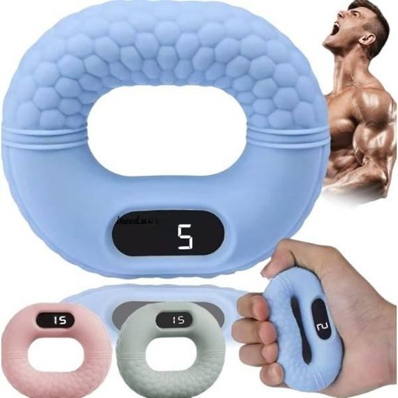 Еспандер силіконовий із лічильником HT-01 Блакитний