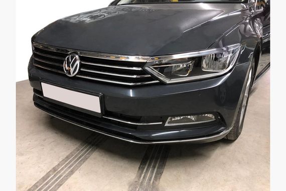 Накладки на Фары Нержавеющая Сталь (2015-2018, 2 шт) для Volkswagen Passat B8 | Зображення 3