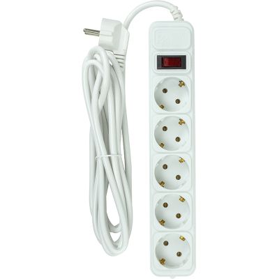 Сетевой фильтр питания PowerPlant 3м, 5 розеток, євро, 100% мідь (JY-1056/3B) (EX610570) | Зображення 1