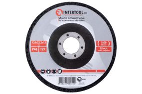 Диск зачистной вспененный Intertool - 125 x 13 мм x P46 черный (BT-0602)