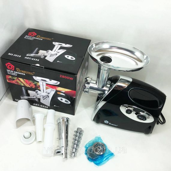 Электромясорубки электрические бытовые Domotec, Мощная компактная мясорубка для дома FX-22 | Зображення 2